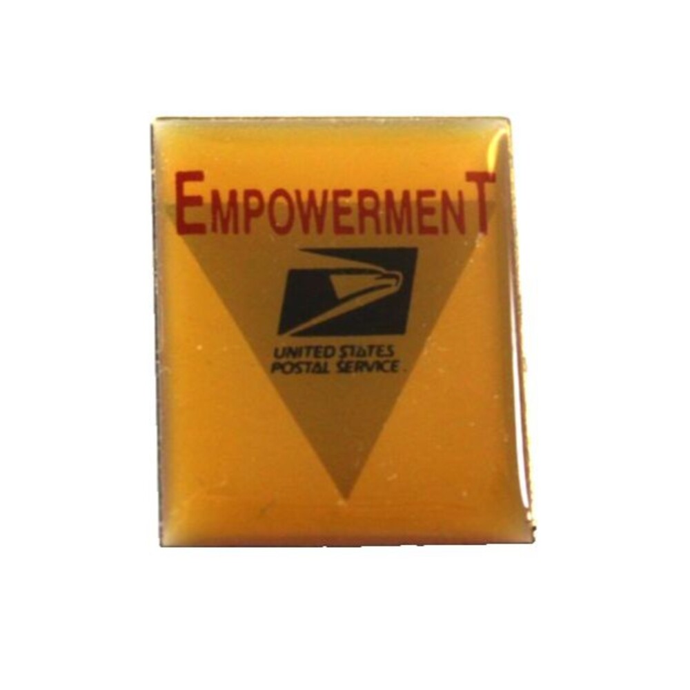 Vintage USPS Empowerment Square Pin with Logo